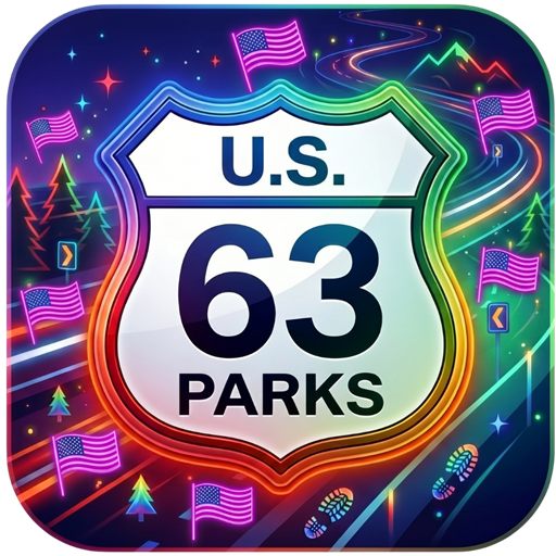 Sixty-Three: National Parks app icon — Nangchen T Studio